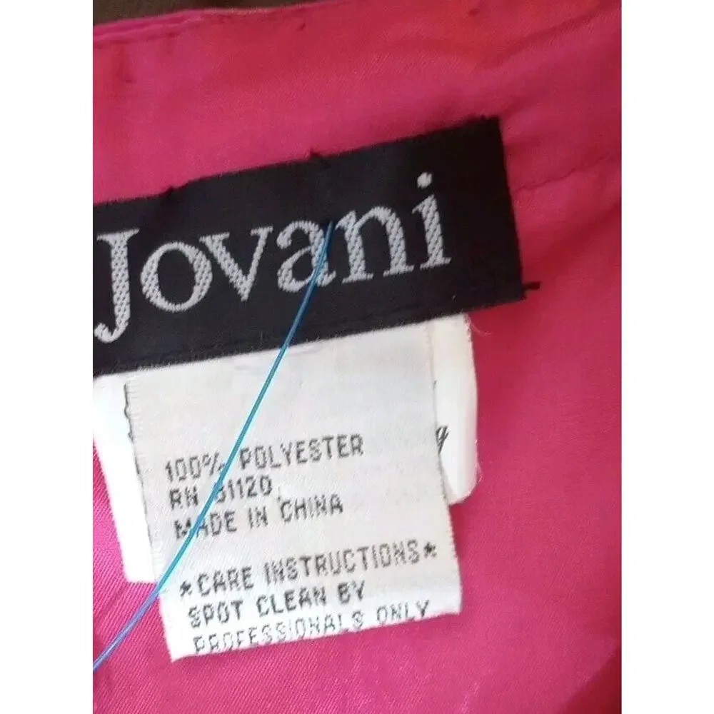 Jovani prom Strapless gown Sz 2 ? pink Sequin Padded Princess Barbie Pageant - Picture 10 of 14